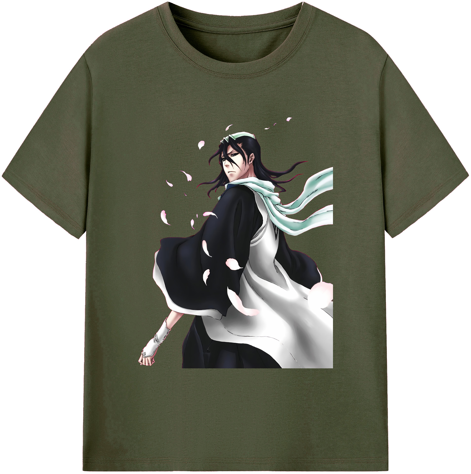 （画像用） ブリーチ くちき びゃくや BLEACH Kuchiki Byakuya 綿100％ メンズ半袖Tシャツ｜肌触りやわらか＆通気性